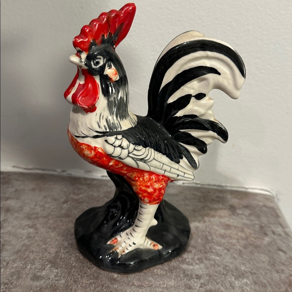 Colorful Rooster and Hen Figurine Set - Picture 3 of 5